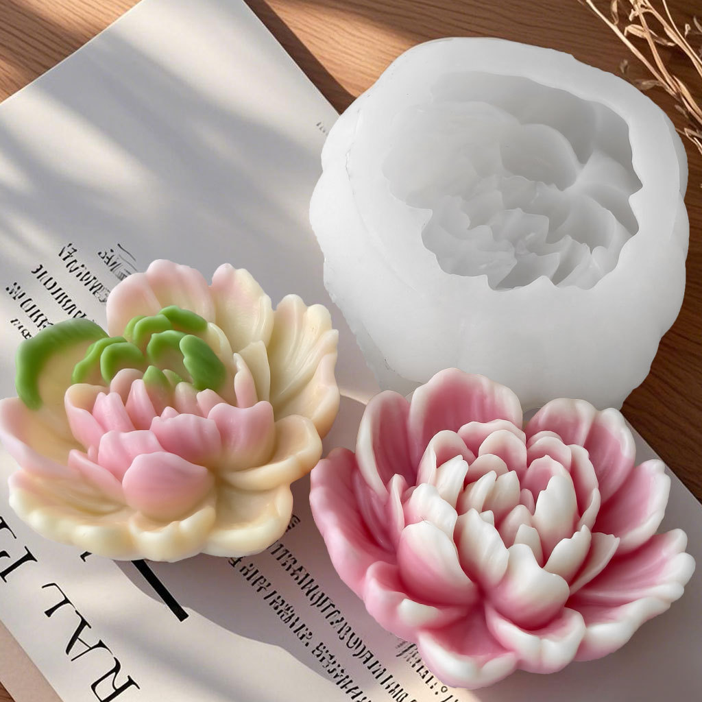 Soap Making At Home - DIY Rose Flowers Silicone Mold Handmade