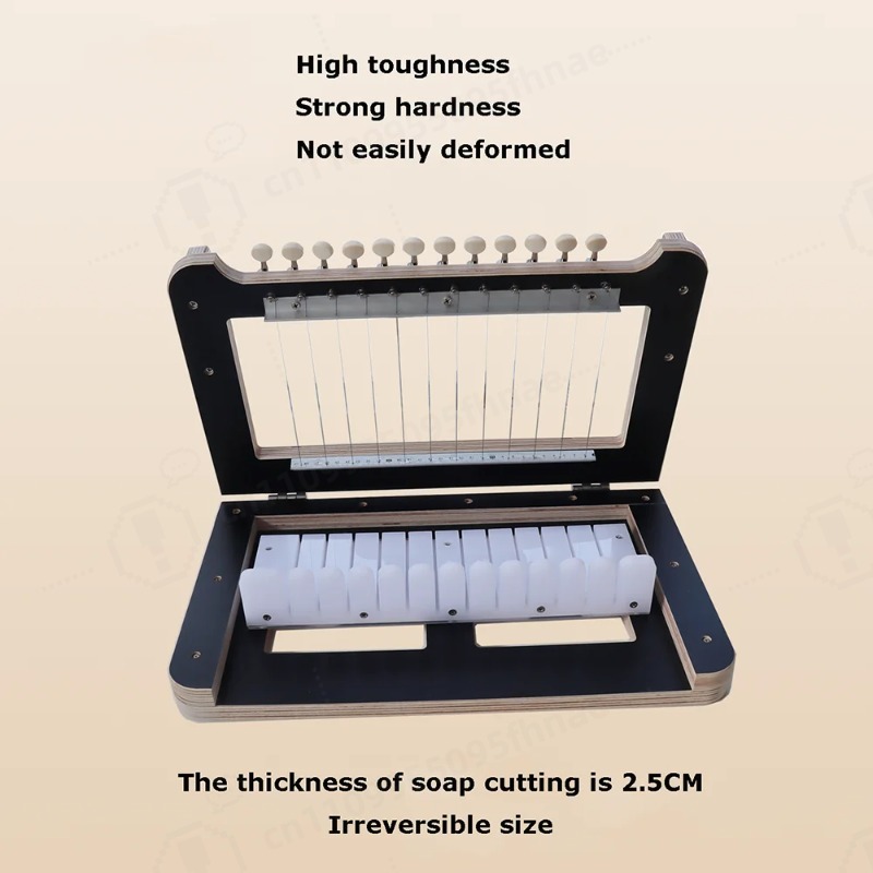 Soap Cutter Wire - Manual Bamboo Soap Slicer with Steel