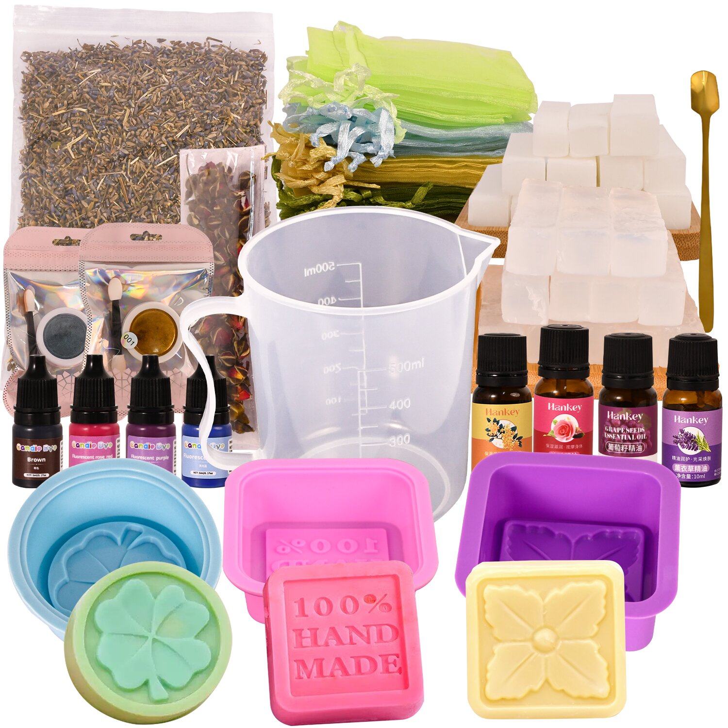 Soap Making Supplies Wholesale - Large 𝗣𝗥𝗘𝗠𝗜𝗨𝗠 Deluxe Soap Making Kit
