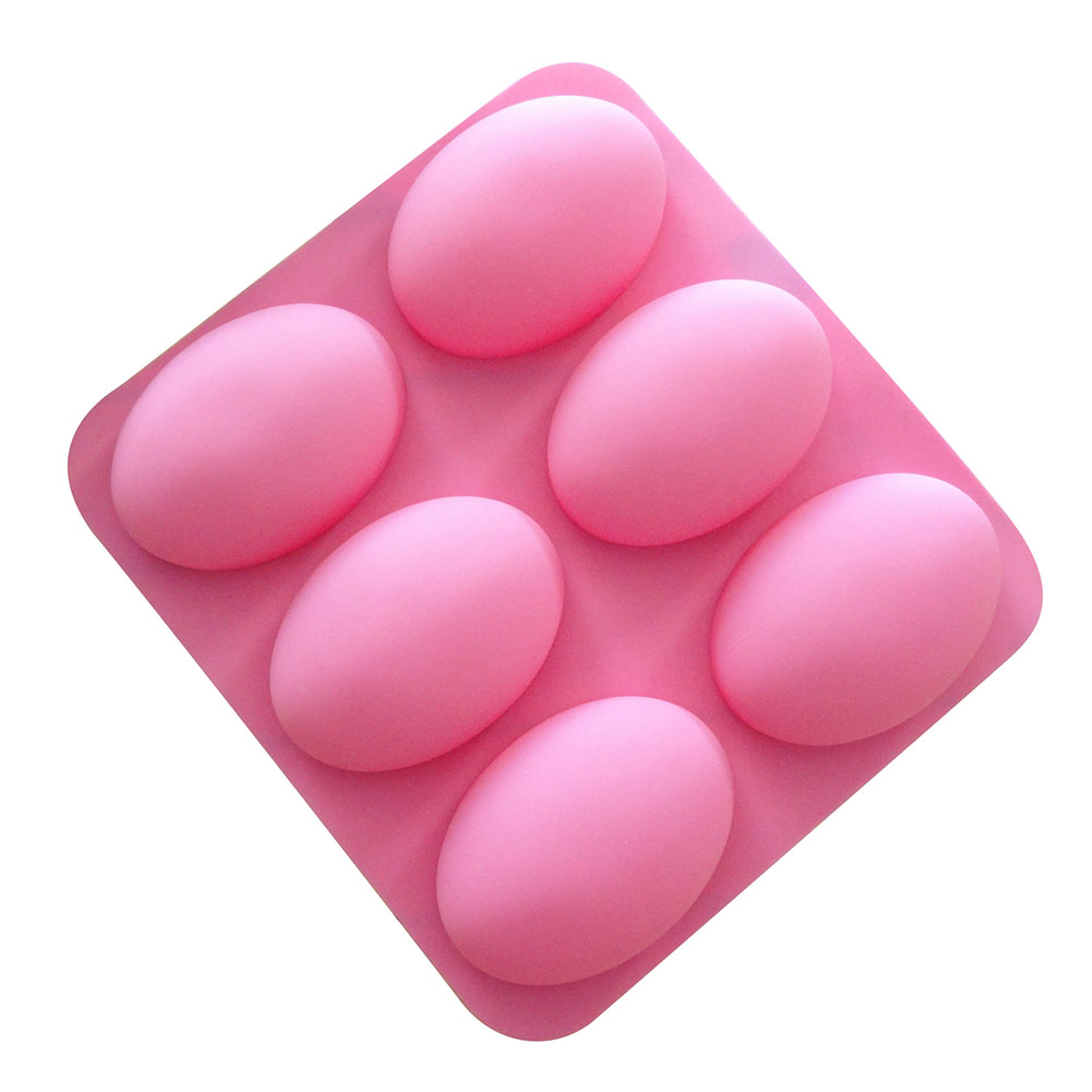 Soap Making At Home - 6 Cavities Multifunctional Oval Silicone Soap