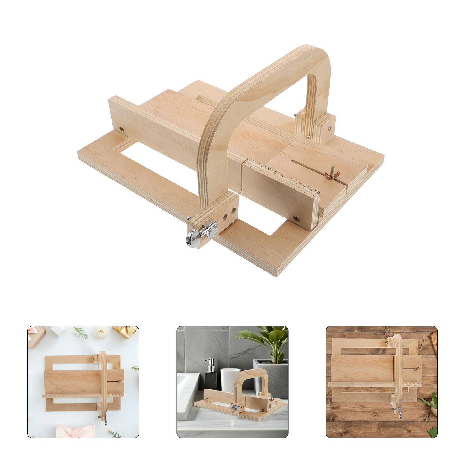 Soap Cutter Wire - Handmade Soap Cutter Adjustable Wire Wooden