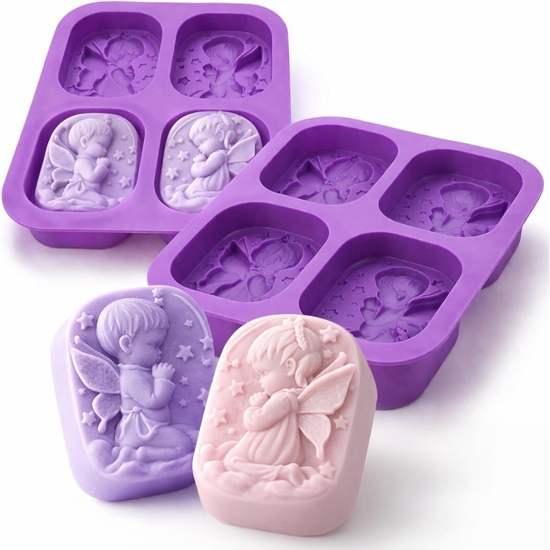 Soap Making At Home - Angel Silicone Mold For Soap Making