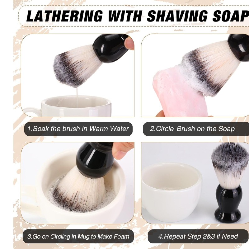 1Pcs Beard Shaving Brush, Wood - огляд і ціна Soap Making Workshop