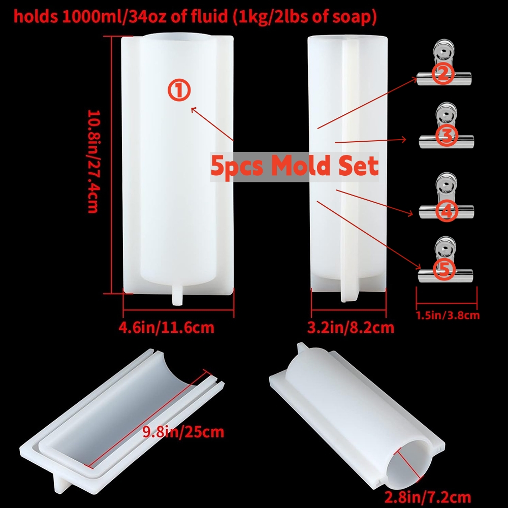 Big Cylinder Tube Soap Mold wi - огляд і ціна Soap Making Youtube