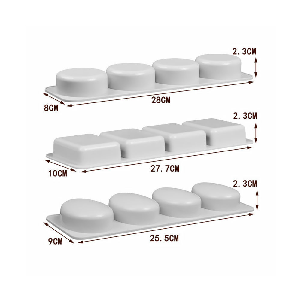 3Pcs Silicone Soap Molds Flexi - огляд і ціна Soap Making Die