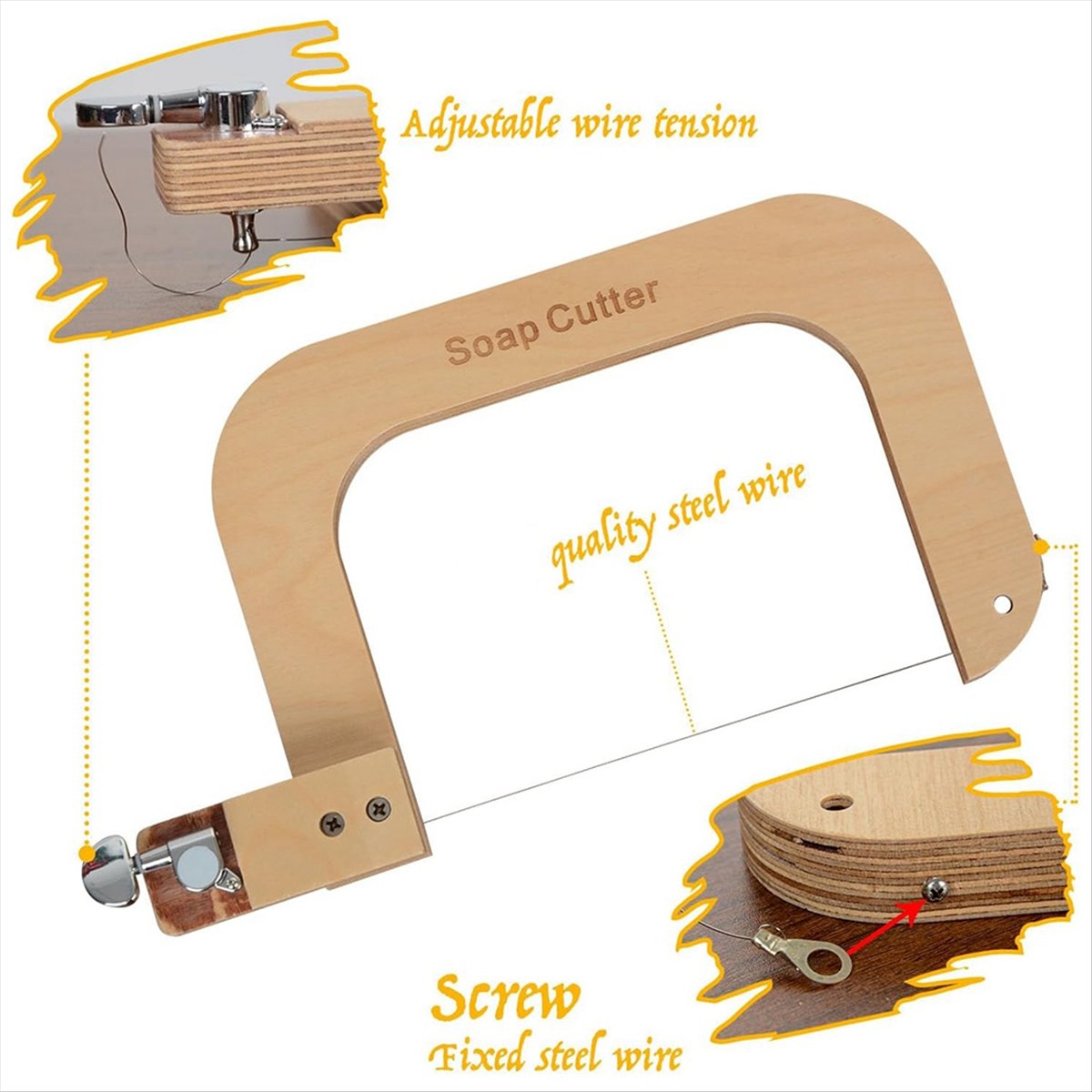 【A03R】 15 PCS Soap Cutter Repl - огляд і ціна Soap Cutter Wire