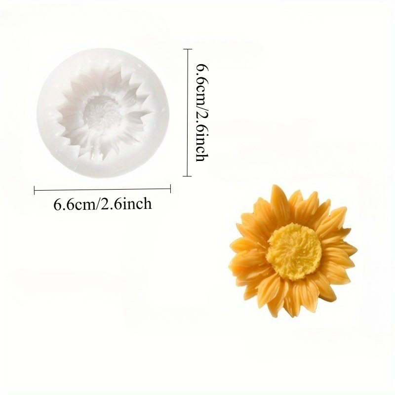 Vibrant 3D Sunflower Silicone  - огляд і ціна Soap Making Bar