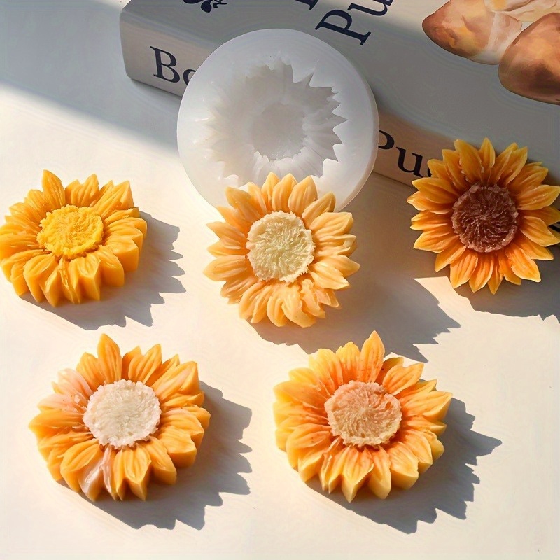 Vibrant 3D Sunflower Silicone  - огляд і ціна Soap Making Bar