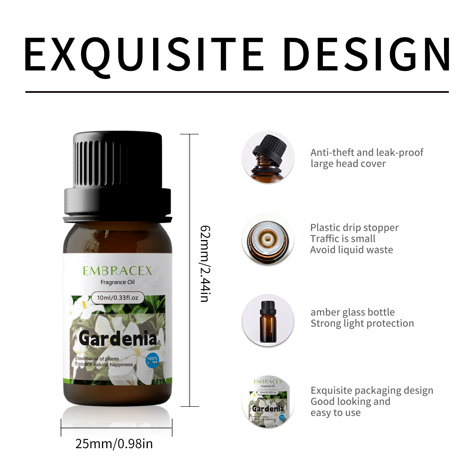 10ml Gardenia Fragrance Oils M - огляд і ціна Soap Making Ingredient