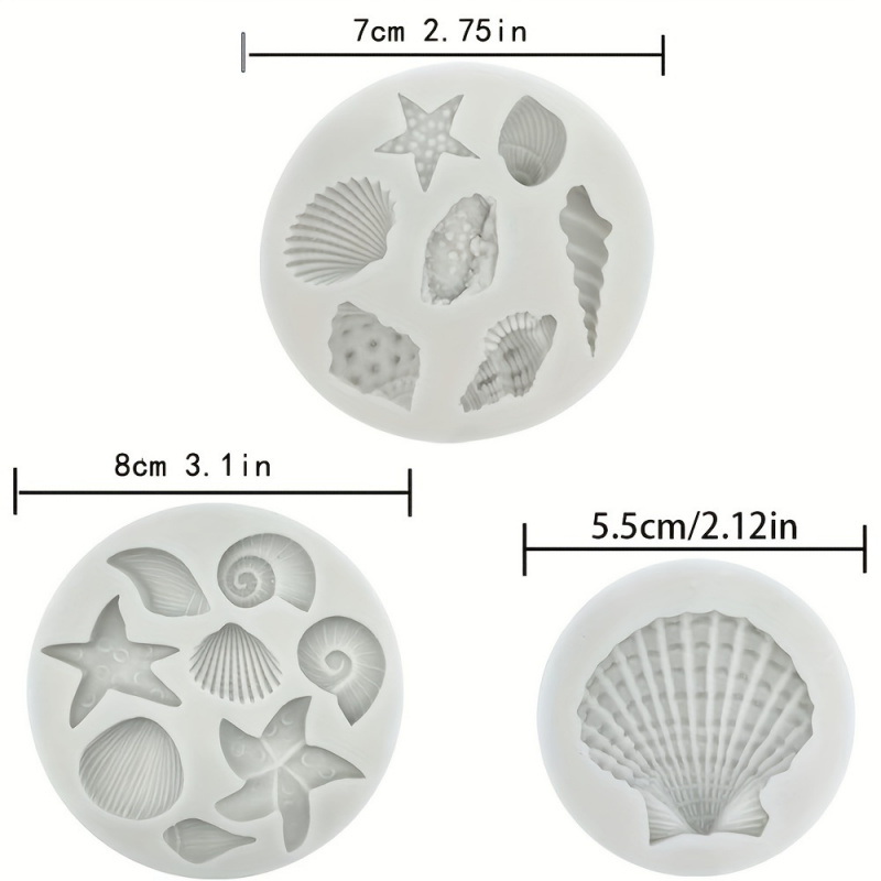 3pcs/set, Shell Mold Set, Irre - огляд і ціна Soap Making At Home
