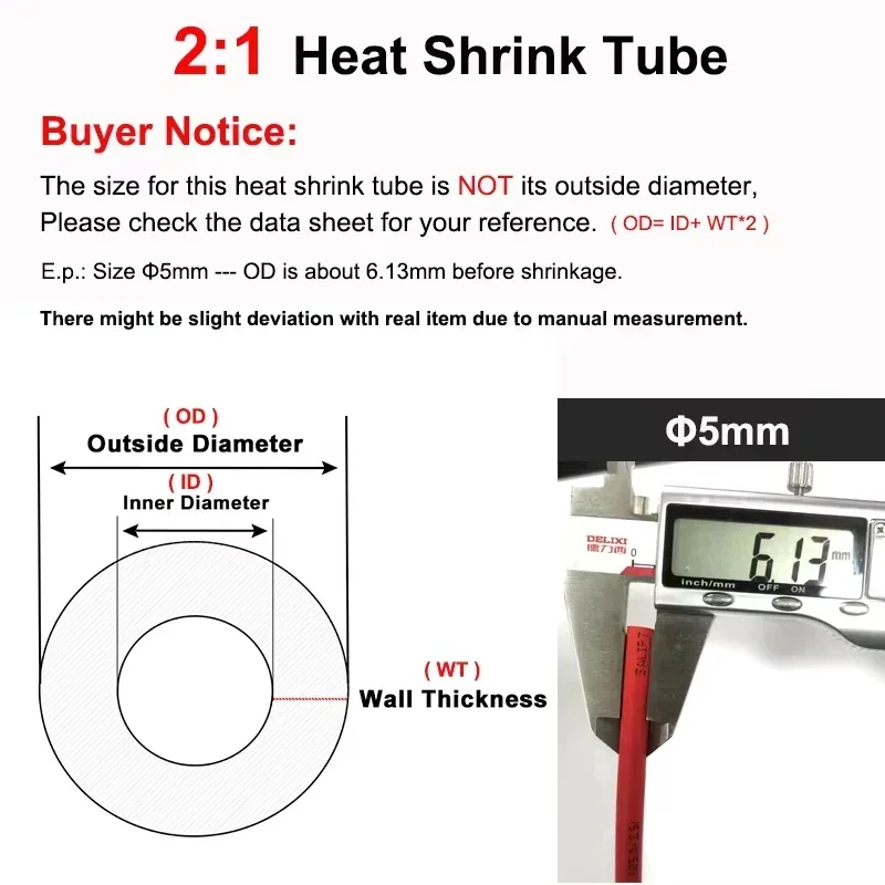 1~10m Heat Shrink Heatshrink T - огляд і ціна Shrink Wrap Pvc