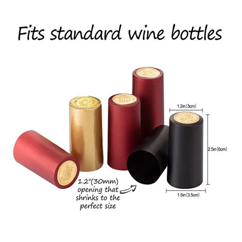 100Pcs PVC Heat Shrink Capsule - огляд і ціна Shrink Wrap Pvc