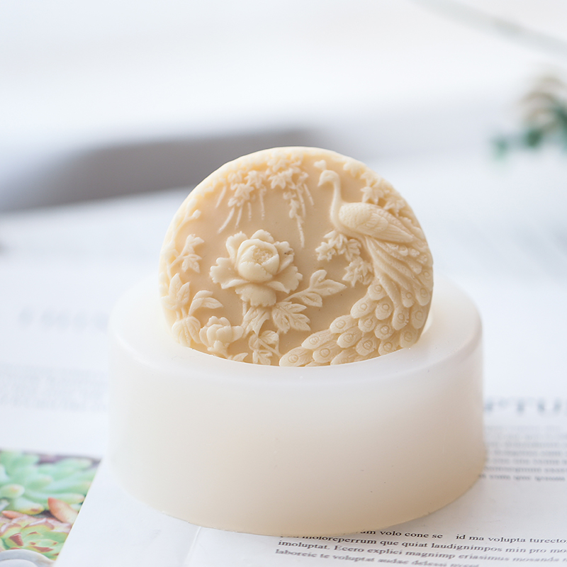 Peacock Flower Pattern Silicon - огляд і ціна Soap Making At Home