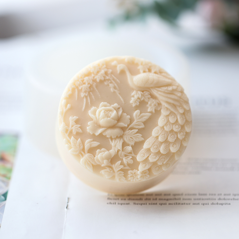 Peacock Flower Pattern Silicon - огляд і ціна Soap Making At Home