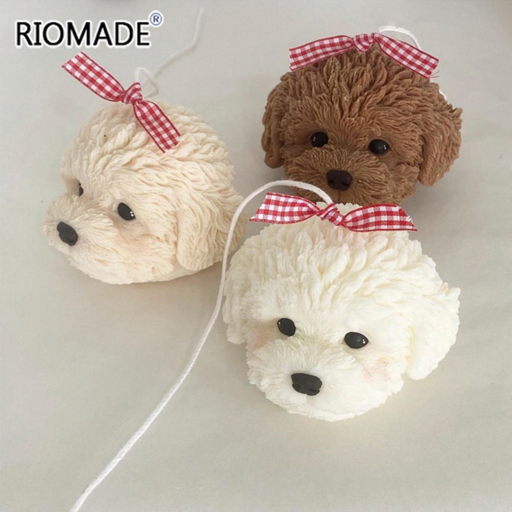 Teddy Dog Head Candle Mold Cut - огляд і ціна Soap Making At Home