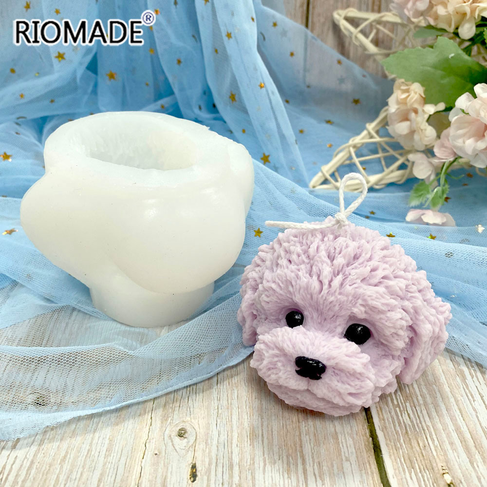Teddy Dog Head Candle Mold Cut - огляд і ціна Soap Making At Home