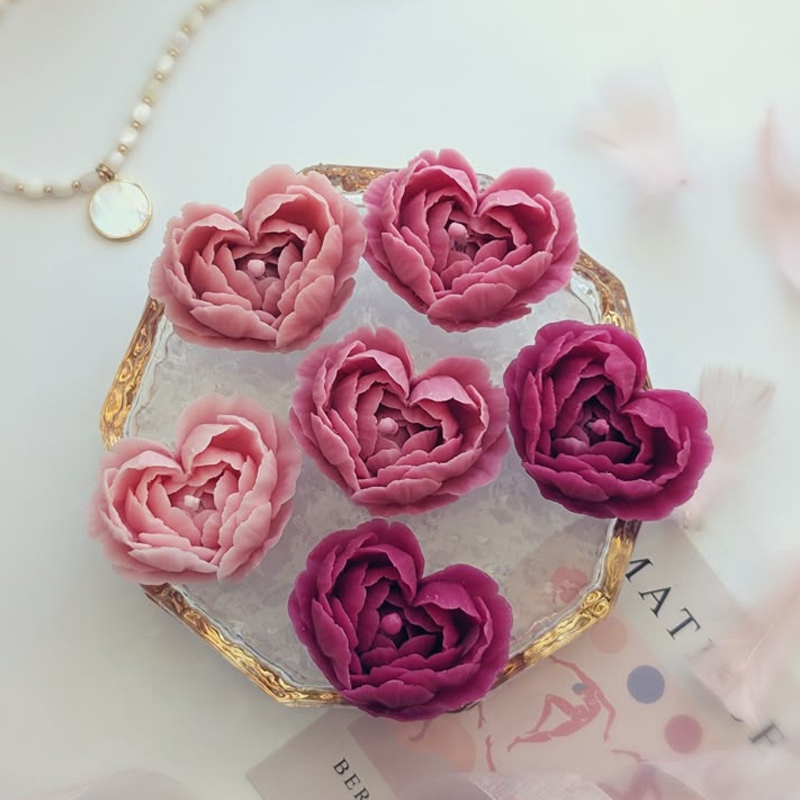 Heart Shape Flowers Handmade S - огляд і ціна Soap Making At Home